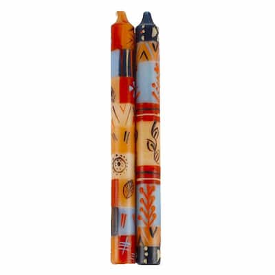 Hand Painted Candles in "Uzushi" Design (pair of tapers)