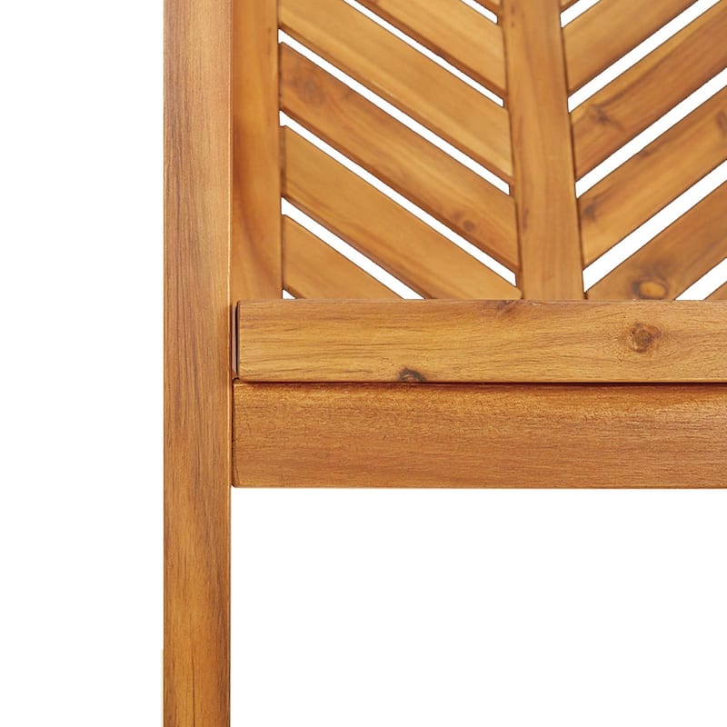 vidaXL 4 Piece Garden Dining Set Solid Wood Acacia - 23.2 x 24.6 x 35