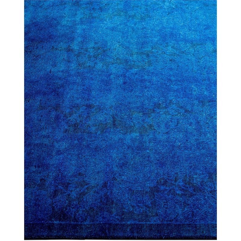 Fine Vibrance One-of-a-Kind Hand-Knotted Area Rug - Blue, 3' 1" x 5' 1" - 3' 1" x 5' 1"
