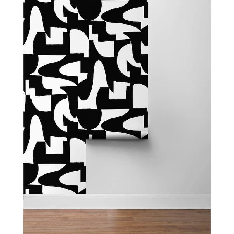 NextWall Organic Geometric Peel and Stick Wallpaper