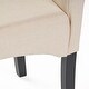 preview thumbnail 10 of 9, Tall-back Natural Fabric Dining Chair (Set of 2) by Christopher Knight Home