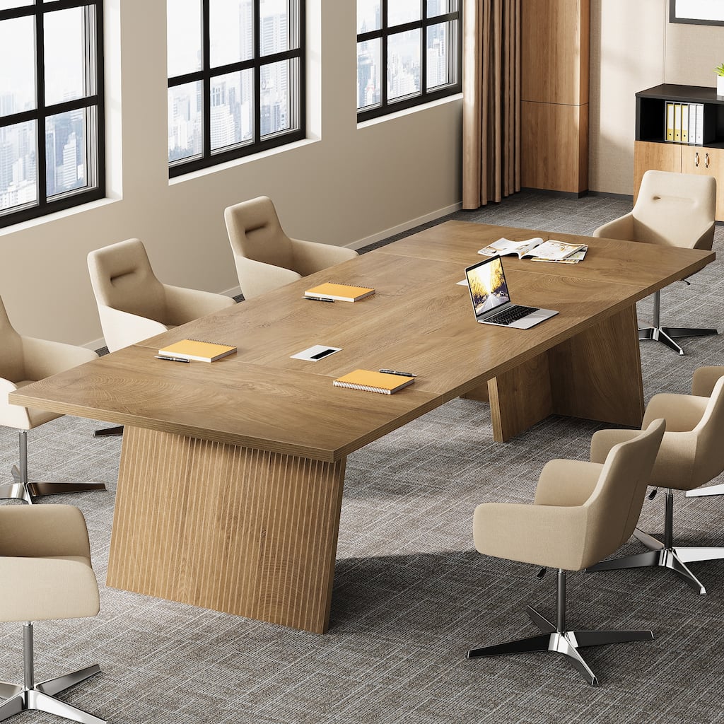 Modern Conference Table, 8ft Conference Room Table for 10 People