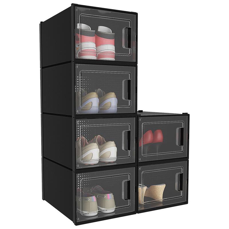 Plastic Shoe Storage Box Set