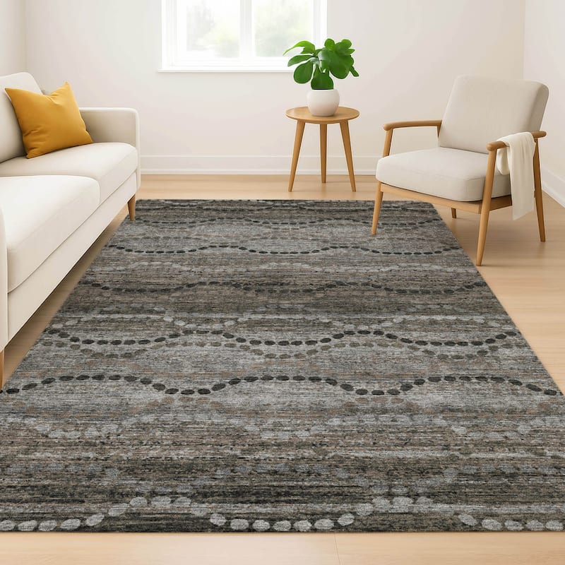 Premium Washable Super Soft Boho Stripes Mayfield Rug
