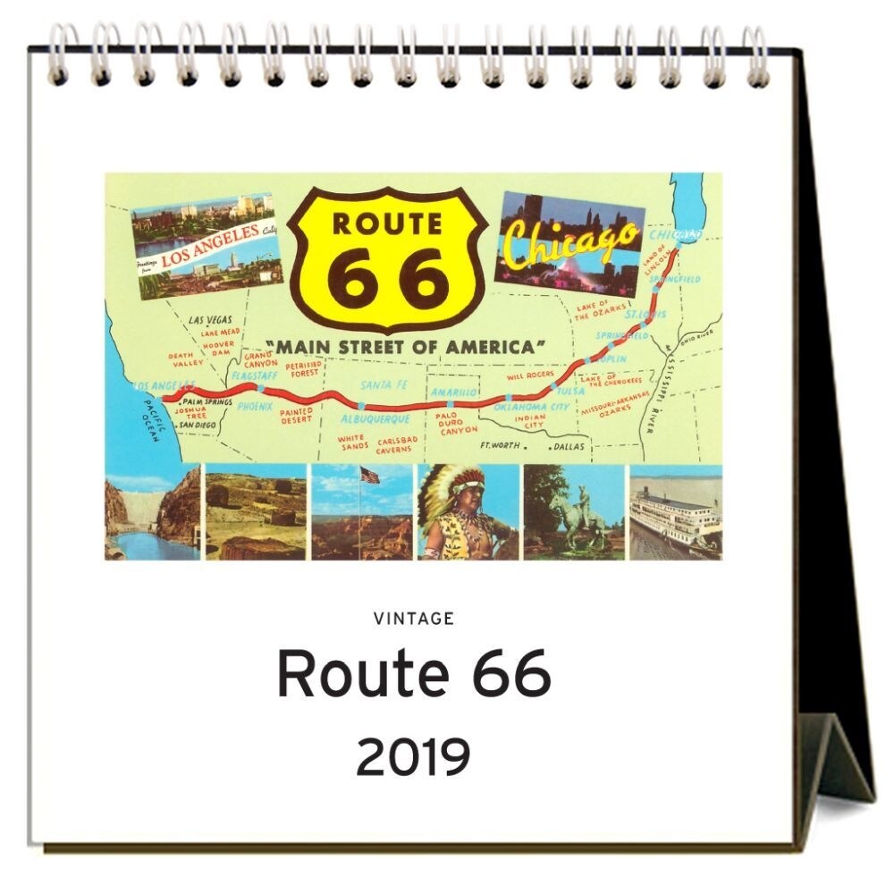 Shop 2019 Route 66 Nostalgic 2019 Easel Desk Calendar California