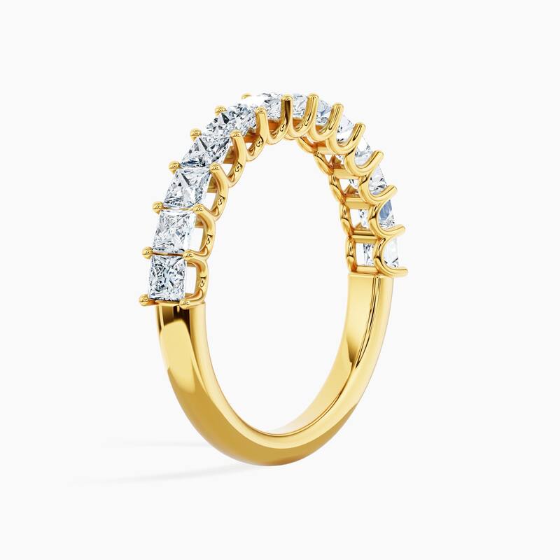 Auriya 14k Gold Princess Lab Grown Diamond Half Eternity Band 1.30 - 5.25 ct. tw. (F-G, VS)