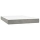 preview thumbnail 46 of 46, vidaXL Pocket Spring Bed Mattress Light Gray/Dark Gray multi size Velvet