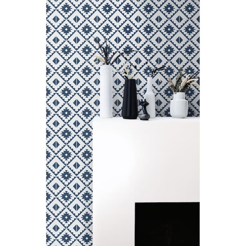 NextWall Southwest Tile Peel and Stick Wallpaper