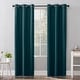 preview thumbnail 99 of 105, Sun Zero Cyrus Thermal Total Blackout Grommet Curtain Panel, Single Panel 40 x 63 - Teal