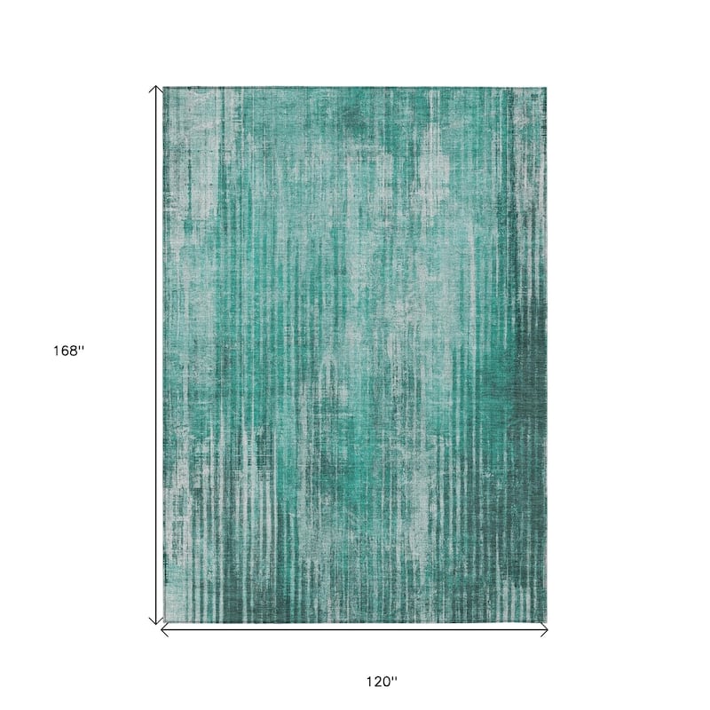 HomeRoots Striped Transitional Rectangle Outdoor Rug