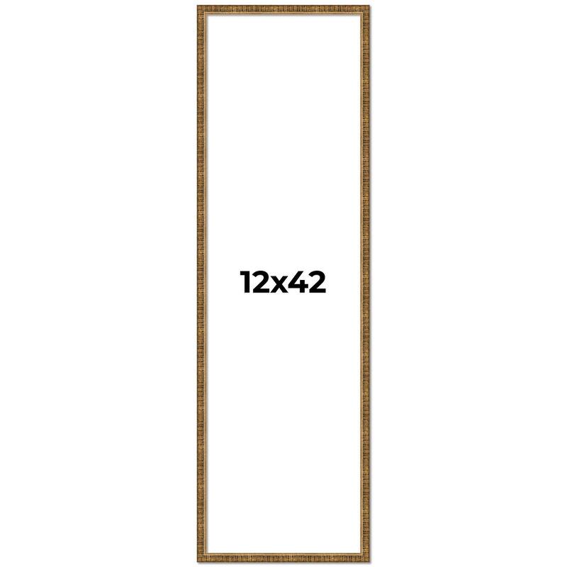 12x42 Frame Gold Kingsley Distressed Solid Wood Picture Frame Width
