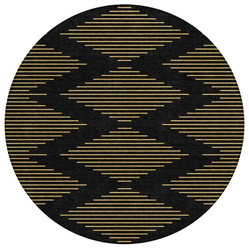 HomeRoots Geometric Transitional Rectangle Outdoor Rug