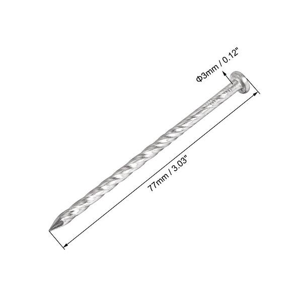 Spiral Deck Nails Stainless Steel Nail Spiral Shank 77mmx3mm(LxD) , 30