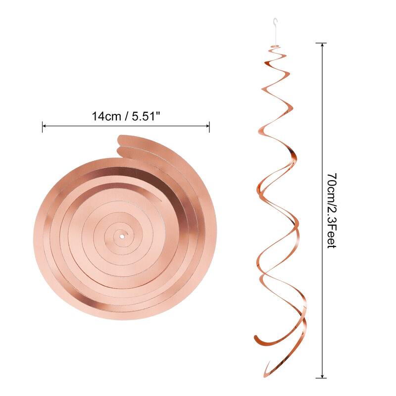 30 Pcs Gold Party Hanging Double Strip with Hang Tag Hook - Rose Gold