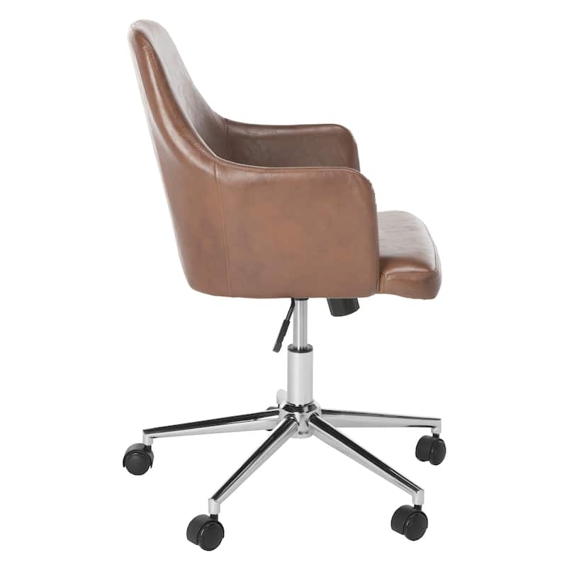 SAFAVIEH Carbon Sopho Loft Kenton Swivel Office Chair - 24Wx24Dx35H
