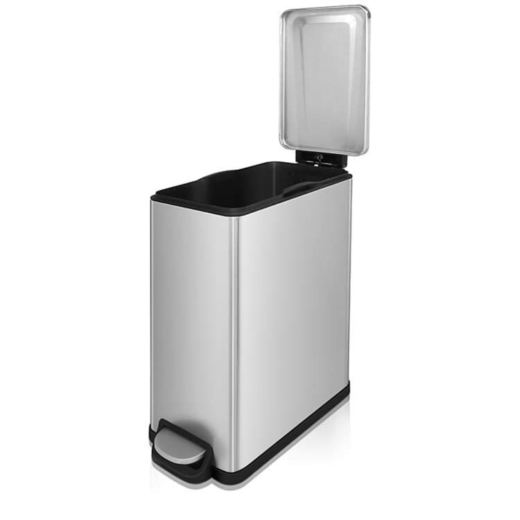 Innovaze 2.6 Gal./10 Liter Slim Stainless Steel Step-on Trash Can for  Bathroom and Office, 1 unit - Gerbes Super Markets
