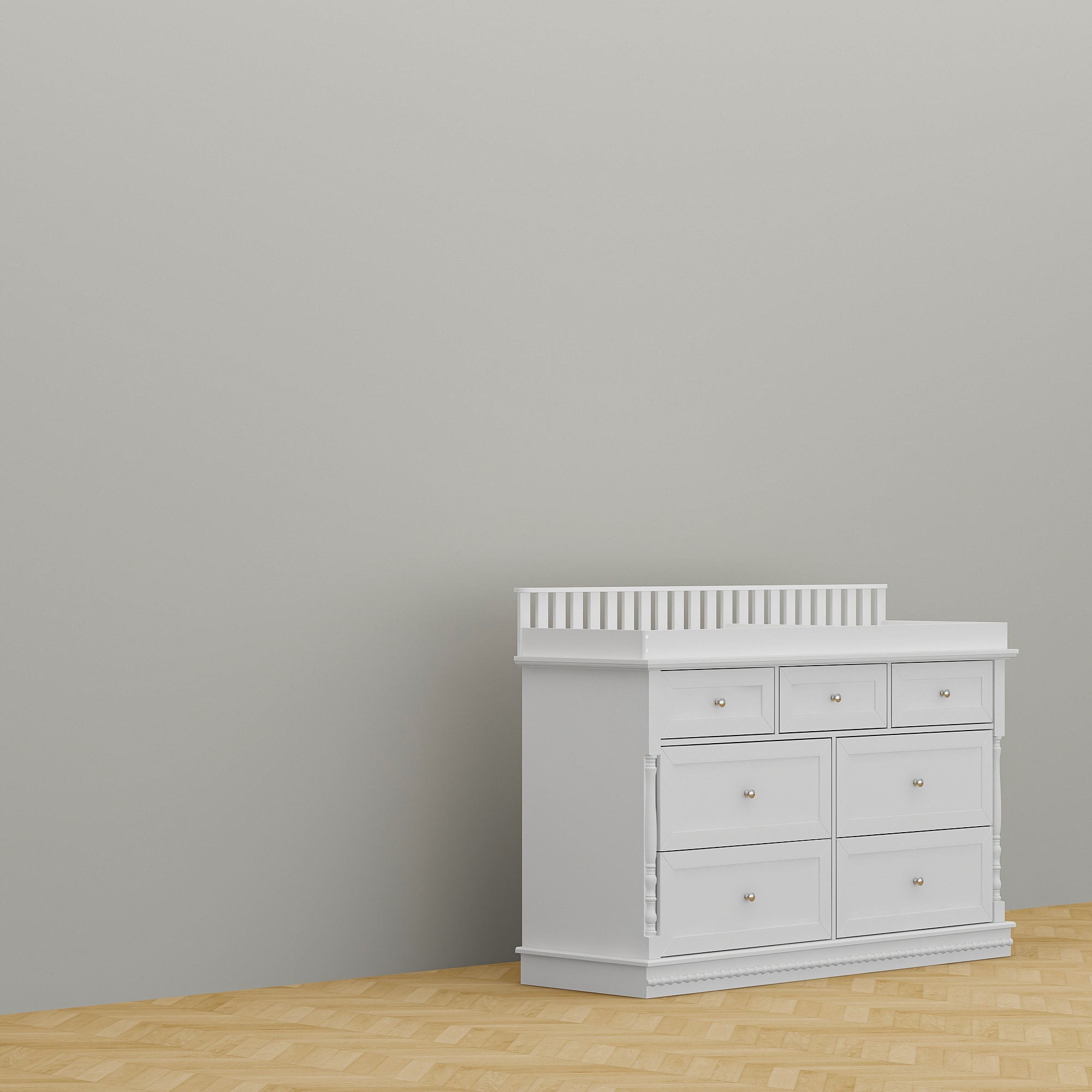 white dresser for nursery VINGLI 8 Drawer 56
