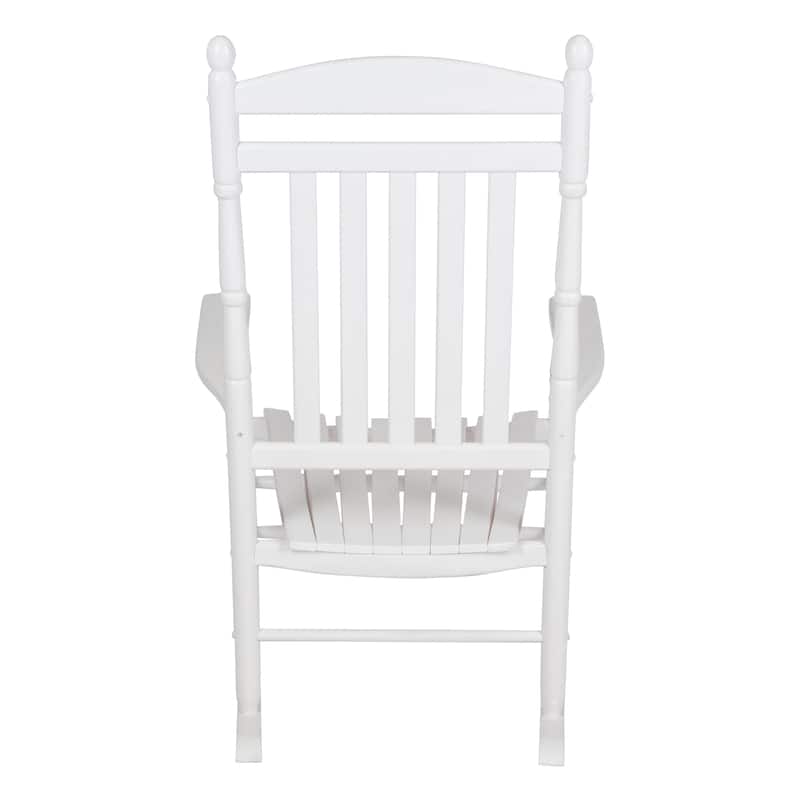 Rhode Island Genuine Hardwood Ergonomic Rocking Chair with Finials