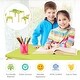 preview thumbnail 8 of 8, Gymax 3 Piece Kids Wooden Table and 2 Chairs Set Children Art Activity - See Details