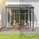 preview thumbnail 7 of 47, Domi Lean to Gazebo, Outdoor Hardtop Wall Mounted Gazebo with Sloping Galvanized Steel Roof