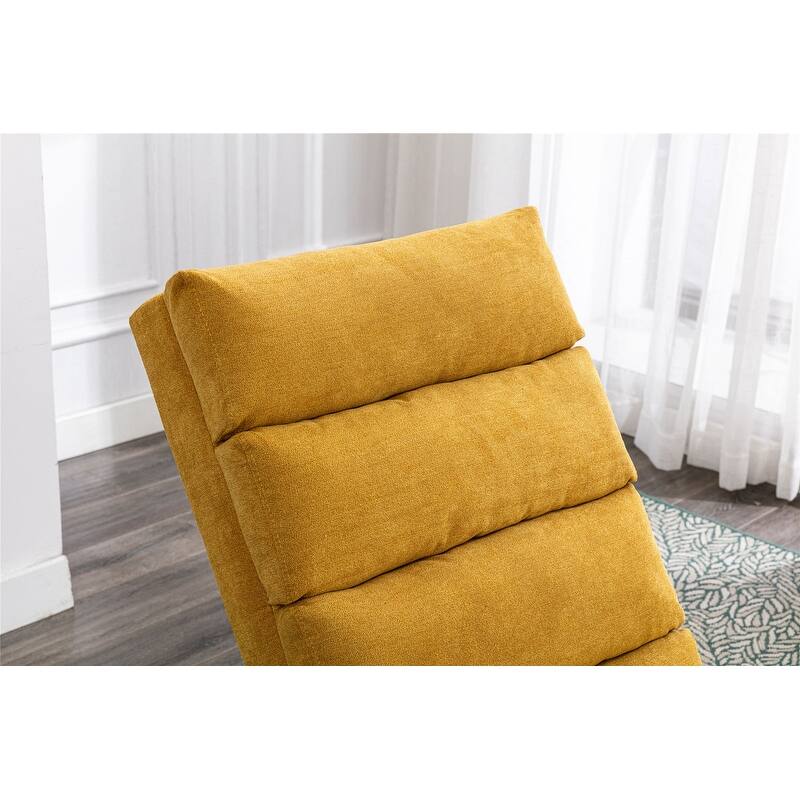 Linen Long Chaise Lounge Massage Recliner