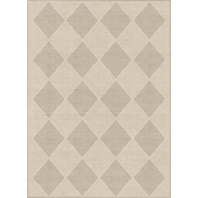 Well Woven Apollo Elemental Basalt Moroccan Diamond Low Pile Area Rug