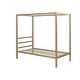 preview thumbnail 6 of 18, Avenue Greene Gia Metal Canopy Bed Gold - Twin