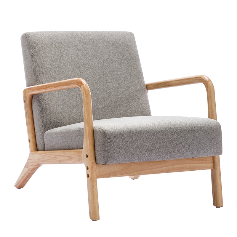 Lounge Accent Chair with Solid Wood Frame