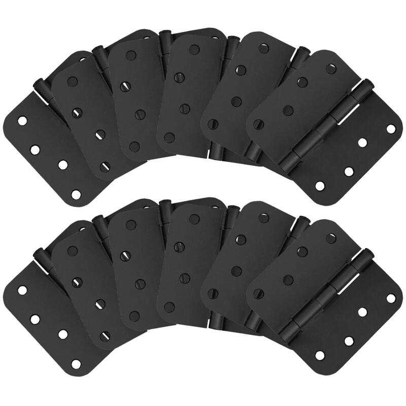 Design House 189969 4" x 4" Plain Bearing 5/8" Radius Corner Surface - Matte Black