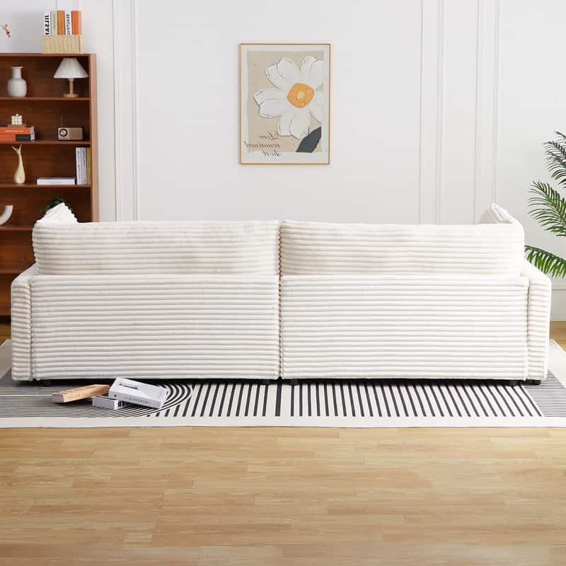 112" Corduroy Upholstered Sofa
