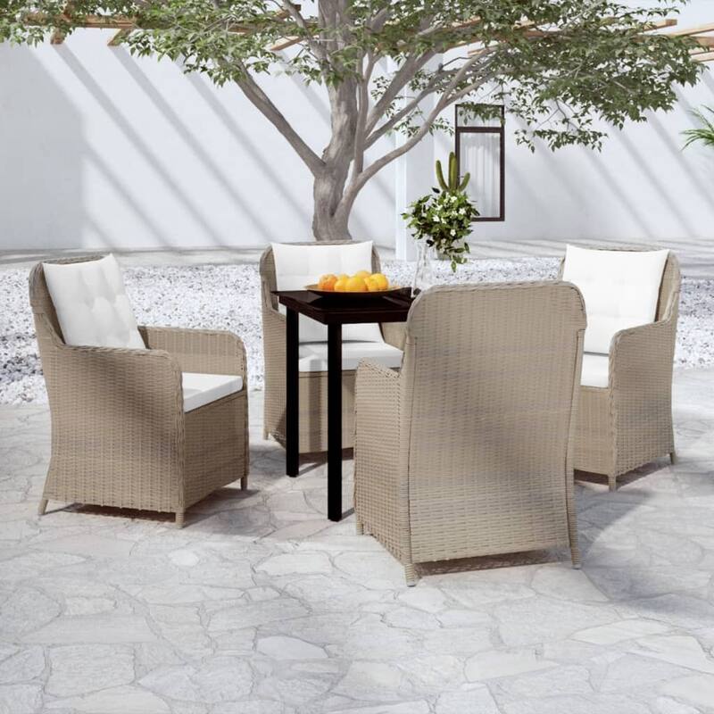 vidaXL Patio Dining Set Outdoor Dining Set Table and Chair Set for Garden