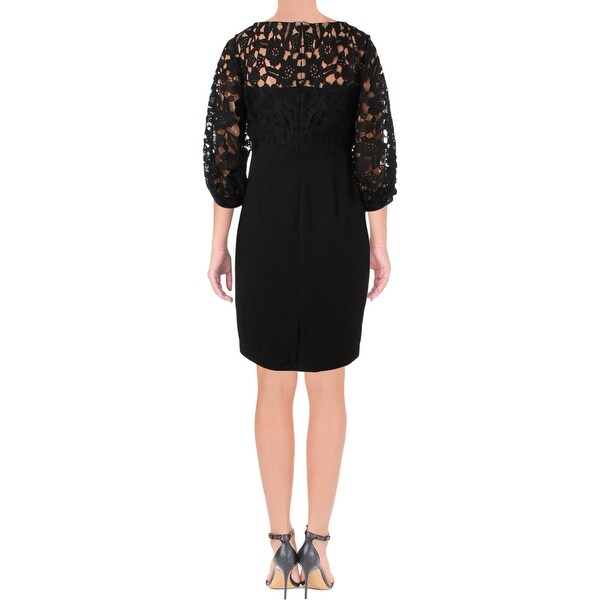 ralph lauren lace inset dress