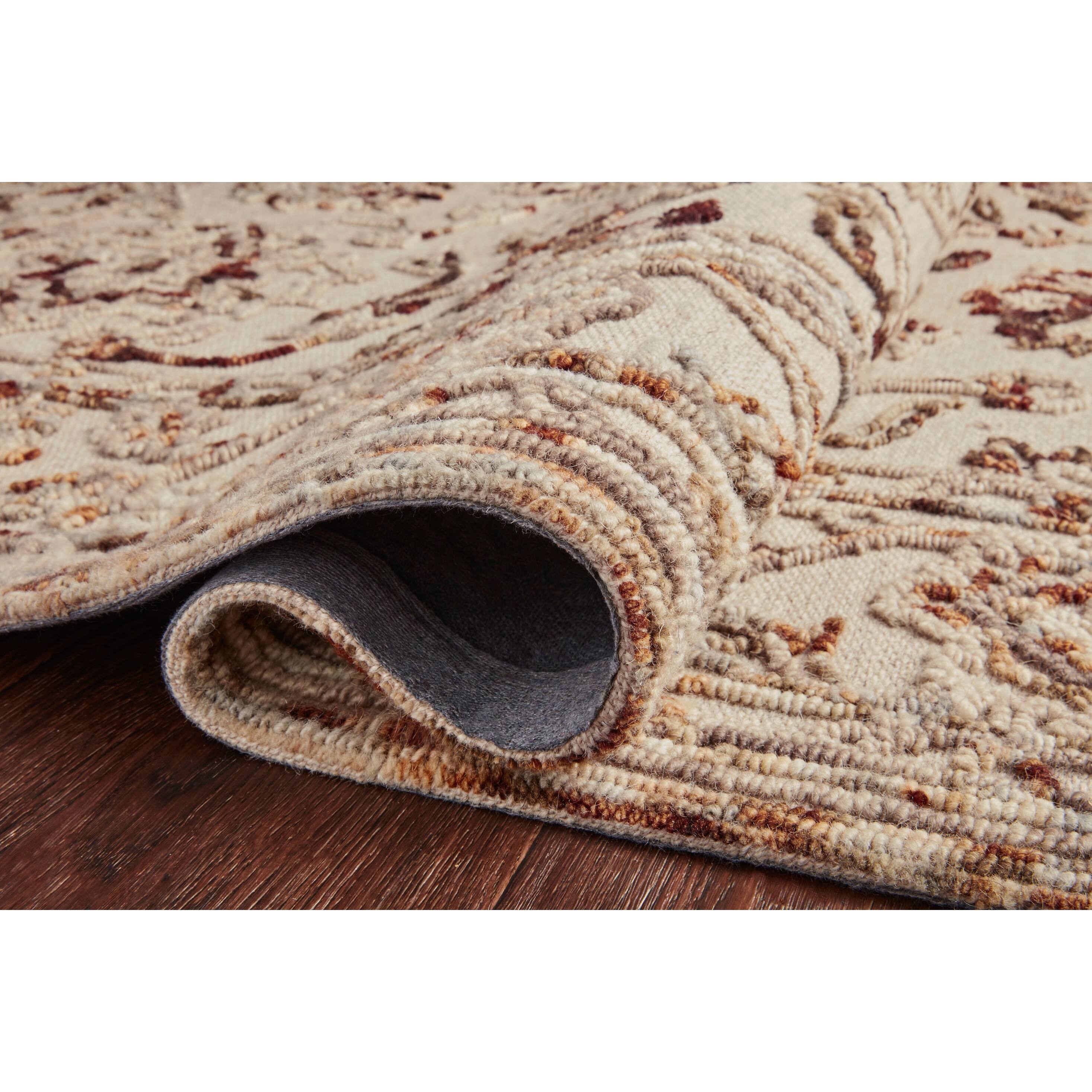 Alexander Home Diana Botanical 100 Wool Hooked Area Rug On Sale