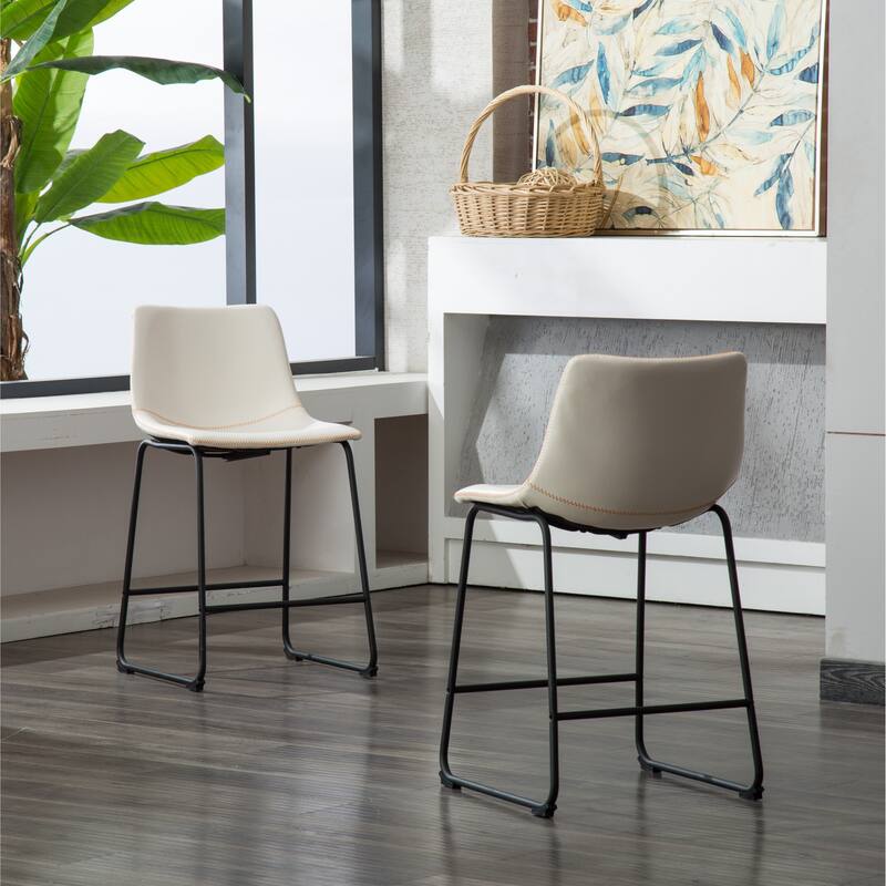 Vintage Counter Height Stools,Set of 2