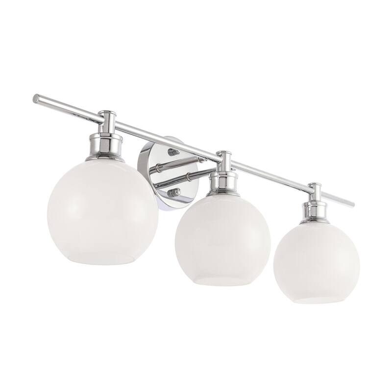 Camille 3-Light Frosted Glass Wall Sconce