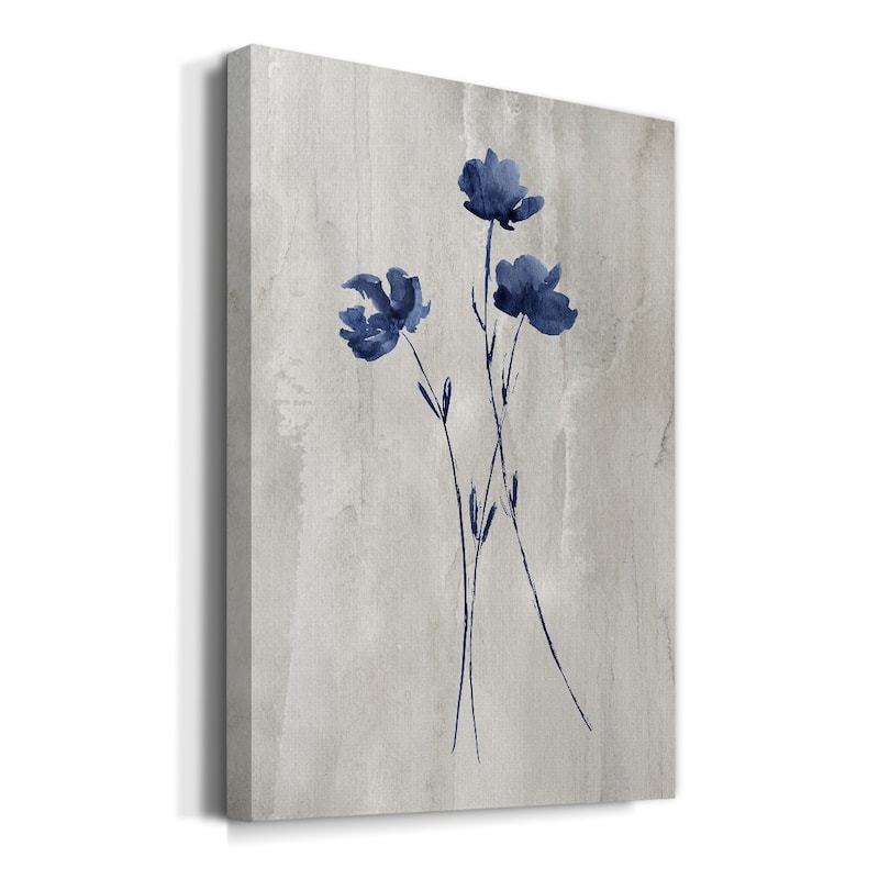 Indigo Botanical III Premium Gallery Wrapped Canvas - Ready to Hang