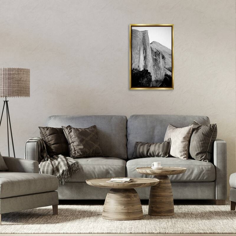 Stupell Towering Yosemite Cliff Framed Floater Canvas Wall Art Design By Gemma Bardot