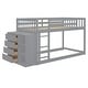 preview thumbnail 46 of 71, Twin and Full Bunk Bed with 4 Drawers and 3 Shelves