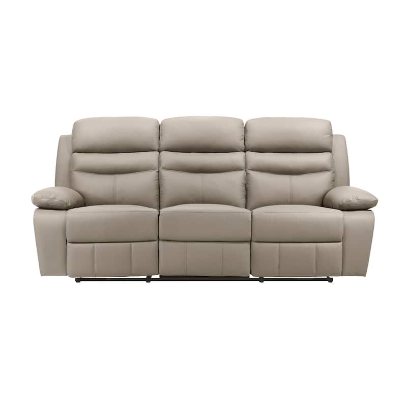 Peperomia Leather 2-Piece Manual Double Reclining Living Room Sofa Set