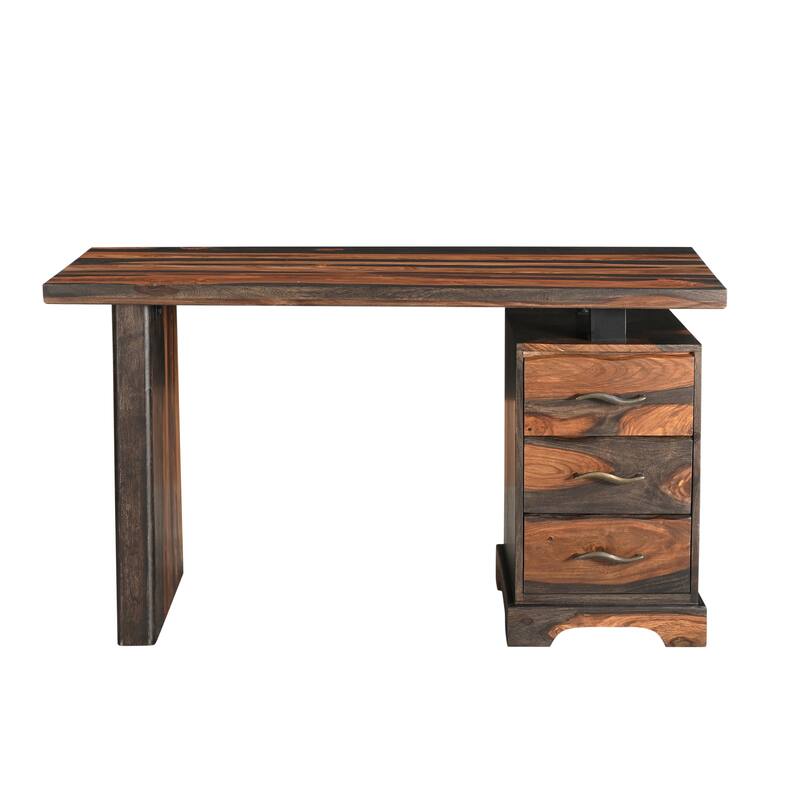 Avenue 2-piece Live Edge Solid Wood Desk Set