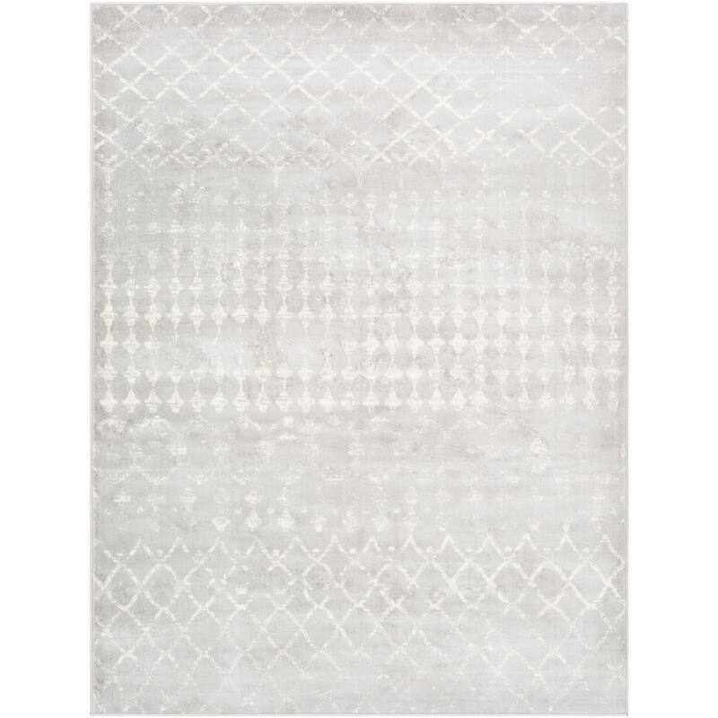 Livabliss Igor Distressed Moroccan Trellis Area Rug