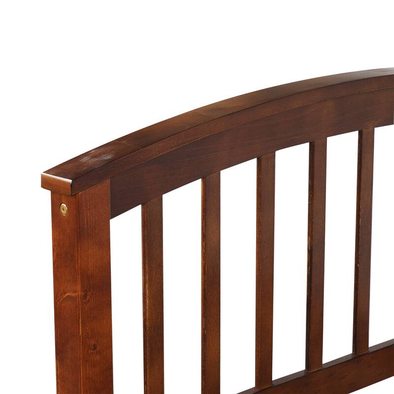 Twin Size Solid Wood Platform Storage Bed with 6 Drawers