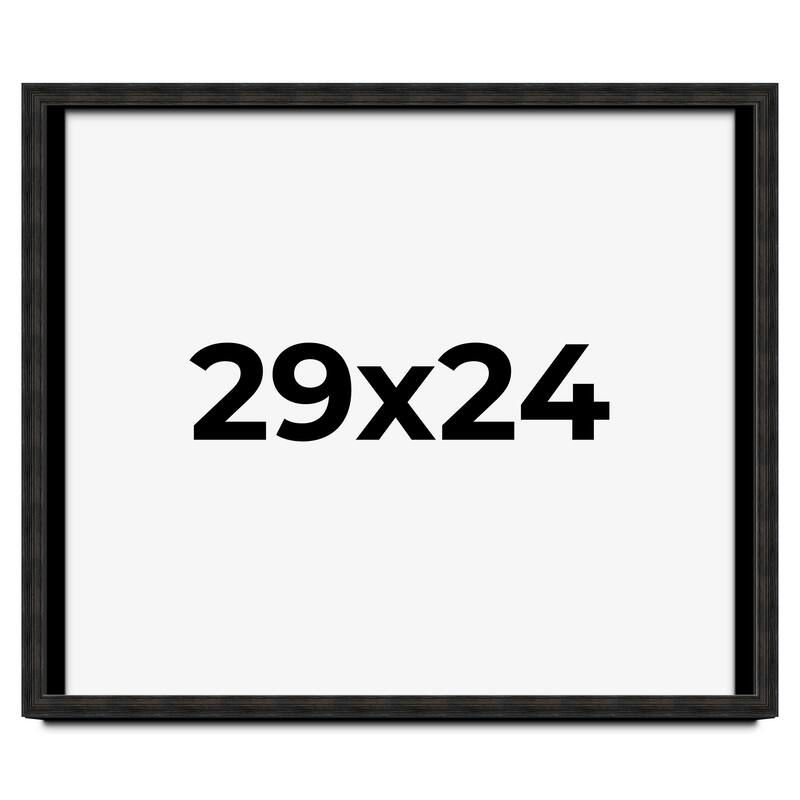 29x24 Shadow Box Black Rustic Barnwood Display Frame | 1.125 Inch