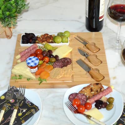 NCAA Alabama Crimson Tide Bamboo Cheese & Charcuterie Board