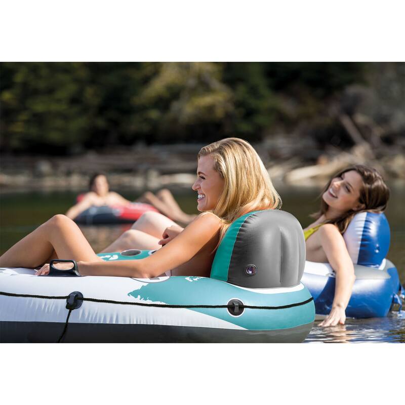 Intex River Run 1 Red Inflatable Tube (6 Pack) + 2-Person River Float (2 Pack)