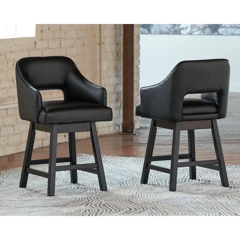 Signature Design by Ashley Tallenger Swivel Bar Stool (Set of 2)