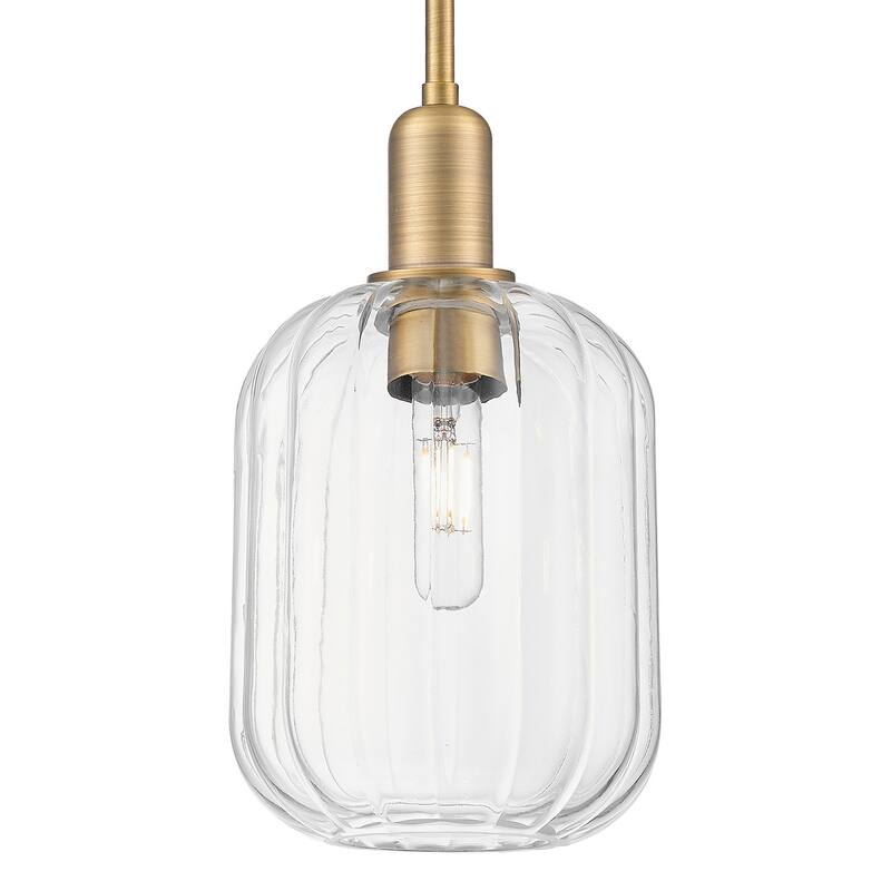 Innovations Lighting 716-1S-G460-7CL Preston 7" Wide Mini Pendant with - Brushed Brass