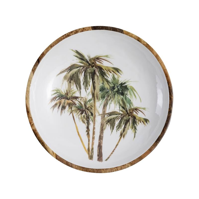 Mango Wood Large Round Bowl