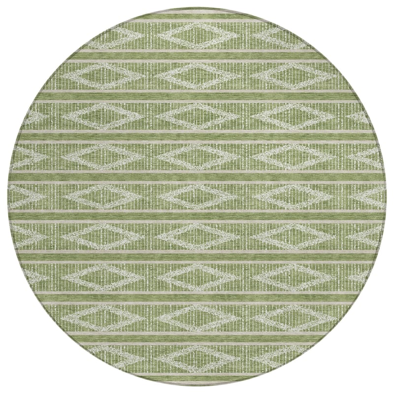 HomeRoots Geometric Transitional Rectangle Outdoor Rug
