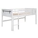 preview thumbnail 29 of 56, Twin or Full Size Low Loft Bed with Hanging Clothes Racks for Boys Girls, Concise Wood Kids Bed Frame(No Box Spring Needed)